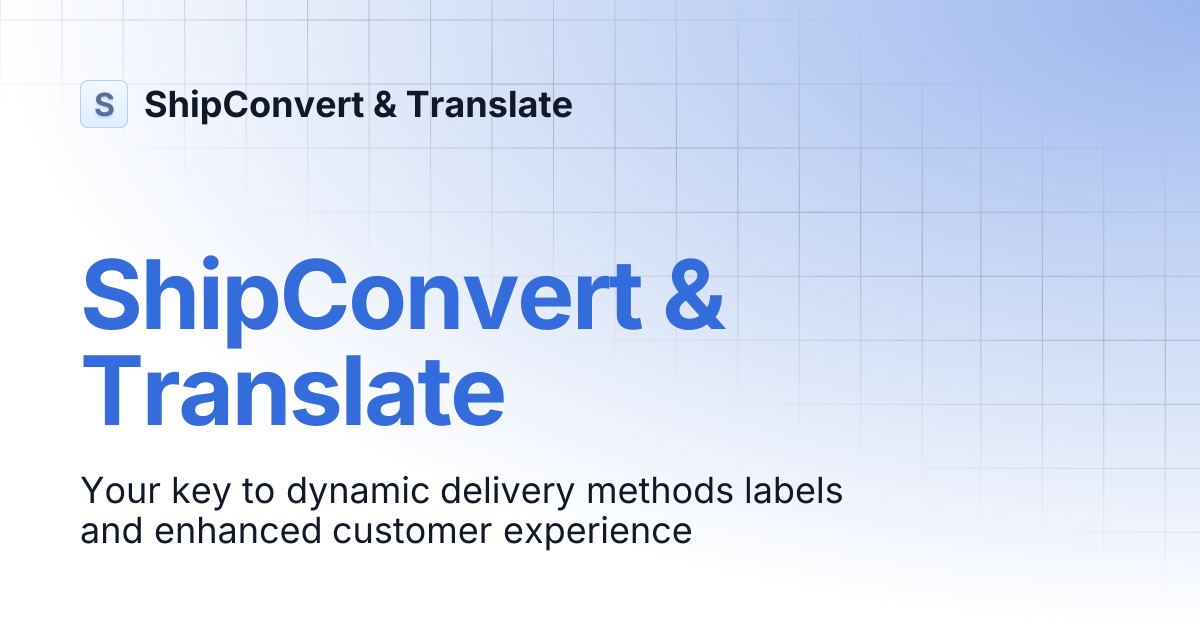 ShipConvert & Translate